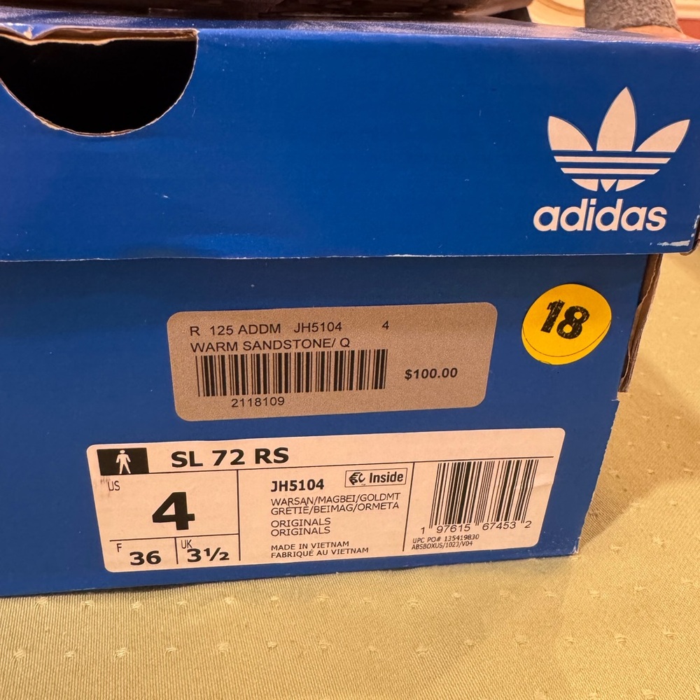 Adidas SL 72 RS Sneakers in warm sandstone. worn once - Picture 5 of 5